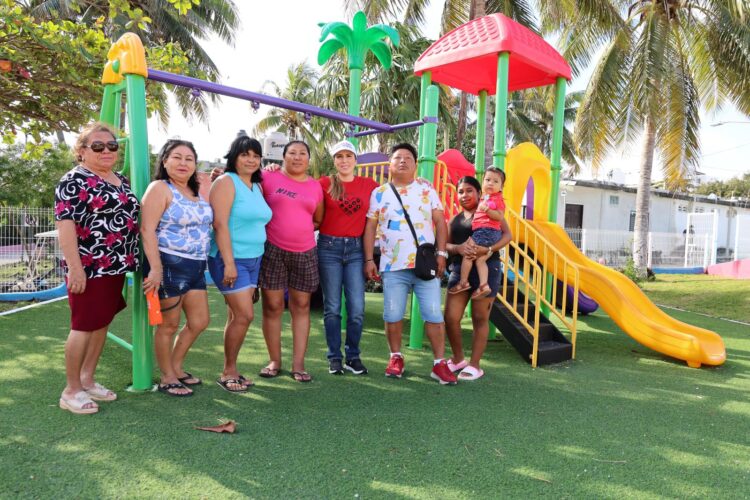 Ultiman en Isla Mujeres detalles del renovado parque infantil Las Fragatas