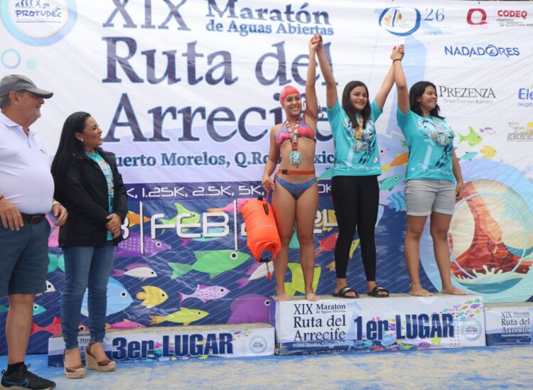 Repunta Maratón de Aguas Abiertas y Festival del Ceviche afluencia turística en Puerto Morelos