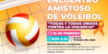 Invita gobierno de Isla Mujeres a sumarse a convocatoria para Encuentro Amistoso de Voleibol en Isla Mujeres