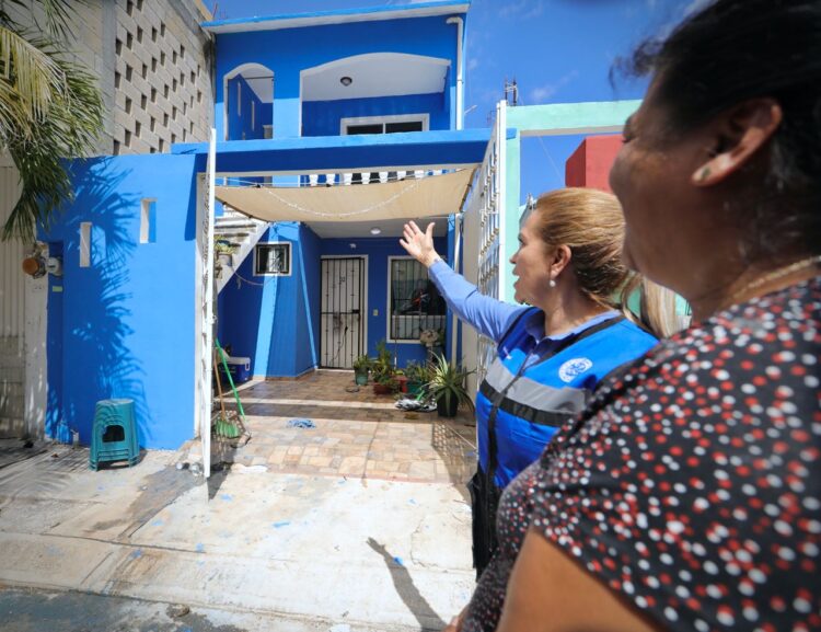Lili Campos renueva viviendas en Playa del Carmen con programa "Pinta tu fachada"