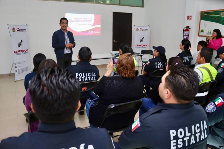 Se capacita personal de Puerto Morelos sobre protocolo homologado para búsqueda de personas desaparecidas