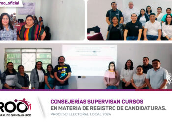 Consejerías del IEQROO supervisan cursos en materia de registro de candidaturas
