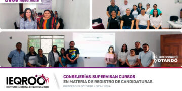 Consejerías del IEQROO supervisan cursos en materia de registro de candidaturas