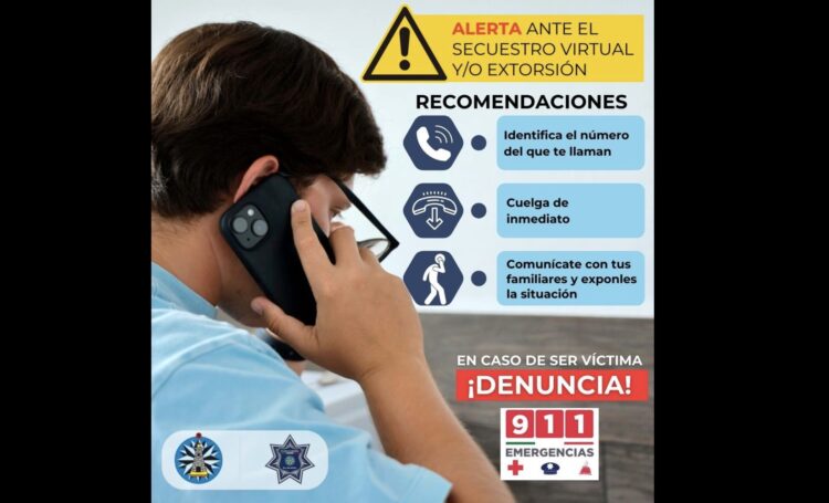 Llama gobierno de Isla Mujeres a la población a extremar precauciones para prevenir extorsiones
