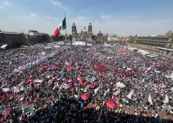 Se llena el Zócalo para el arranque de campaña de Claudia Sheinbaum