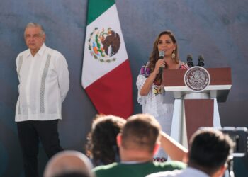 Vías del Tren Maya traen desarrollo y prosperidad de norte a sur en Quintana Roo, señala Mara Lezama
