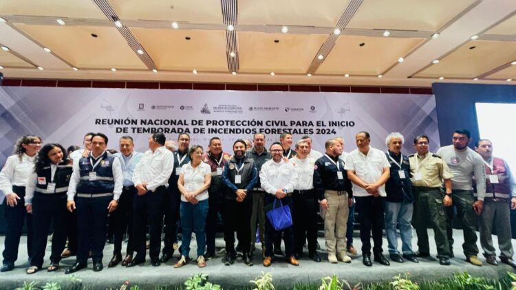 Asiste COEPROC a Reunión Nacional de Protección Civil para Inicio de Temporada de Incendios Forestales 2024