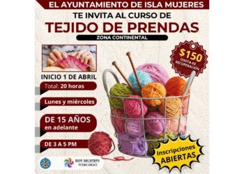 Imparten cursos de elaboración de prendas y velas decorativas en Isla Mujeres