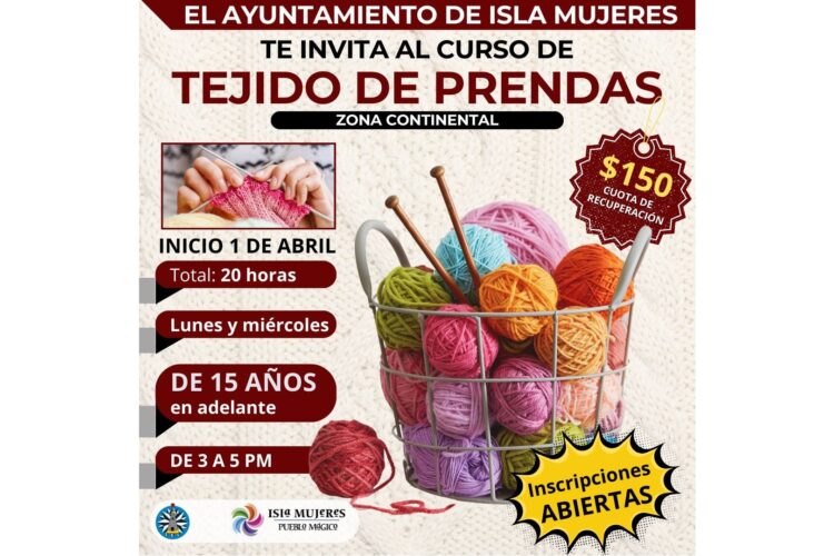 Imparten cursos de elaboración de prendas y velas decorativas en Isla Mujeres