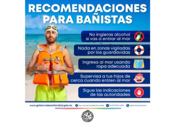 Bañistas protegidos para temporada vacacional en Playa del Carmen