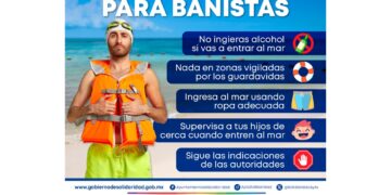 Bañistas protegidos para temporada vacacional en Playa del Carmen