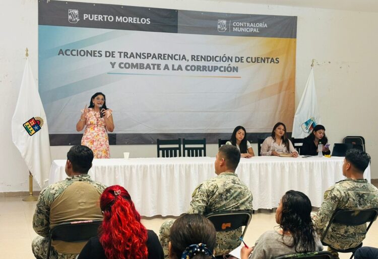 Realizan curso taller “Prevención de delitos por hechos de corrupción” en Puerto Morelos