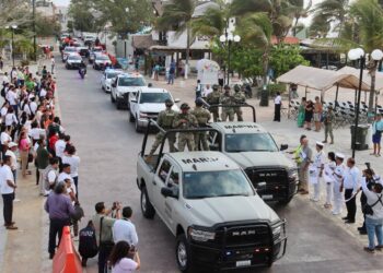 Dan banderazo del Operativo Vacacional Semana Santa 2024 en Puerto Morelos