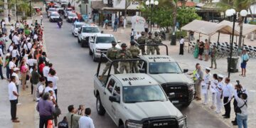 Dan banderazo del Operativo Vacacional Semana Santa 2024 en Puerto Morelos