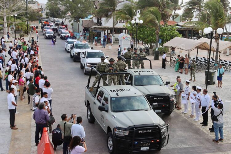 Dan banderazo del Operativo Vacacional Semana Santa 2024 en Puerto Morelos