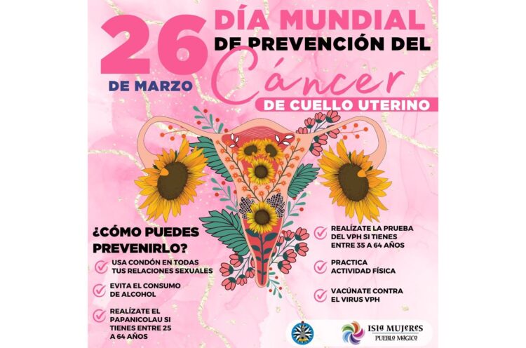 Conmemoran el Día Mundial de la Prevención del Cáncer de Cuello Uterino en Isla Mujeres