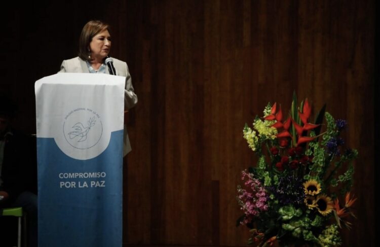 Xóchitl Gálvez asume propuesta de la Iglesia para pacificar al país
