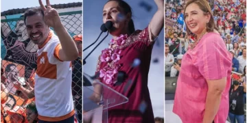 Así van en las encuestas de Sheinbaum, Xóchitl y Máynez a mitad de campaña