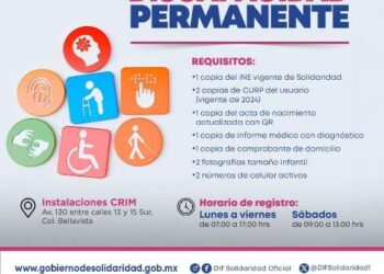 Ofrece DIF Solidaridad trámites para personas con discapacidad