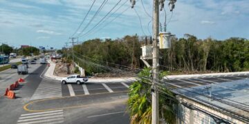 Inician cableado subterráneo en el bulevar Colosio de Cancún