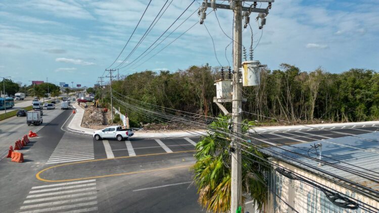 Inician cableado subterráneo en el bulevar Colosio de Cancún