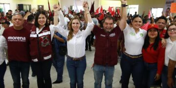 Arranca fuerte Atenea Gómez su campaña en la Zona Continental de Isla Mujeres