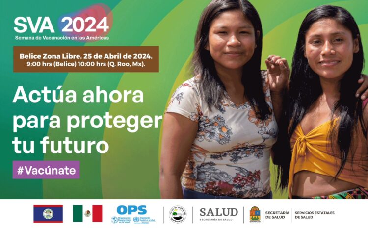 Anuncian inicio de Campaña Binacional de Vacunación México-Belice 2024