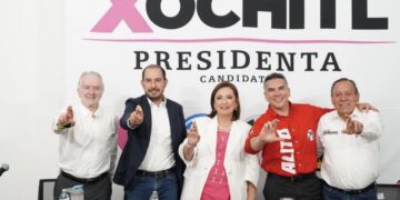 Xóchitl Gálvez evalúa con dirigentes del PAN, PRI y PRD inicio de segunda mitad de campaña