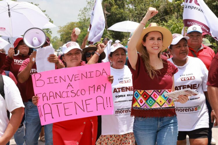 Seguirá Atenea Gómez llevando bienestar familia de la comunidad Francisco May