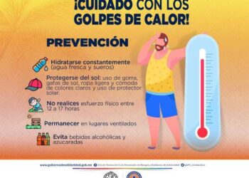 Solidaridad invita a prevenir golpes de calor
