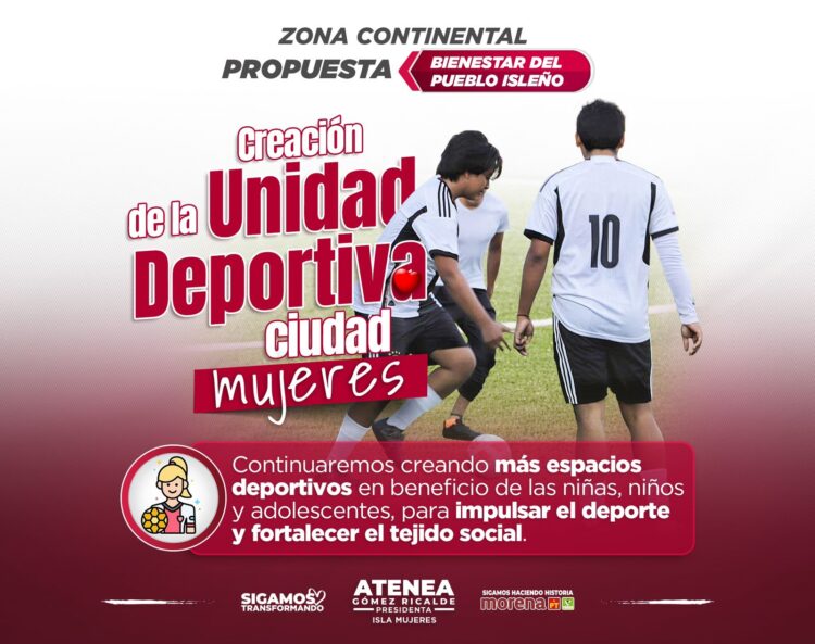 Impulsará Atenea Gómez construcción de unidad deportiva de Ciudad Mujeres