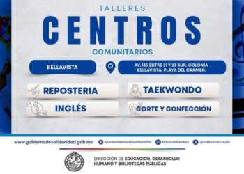 Promueven talleres de los Centros de Desarrollo Comunitarios en Playa del Carmen