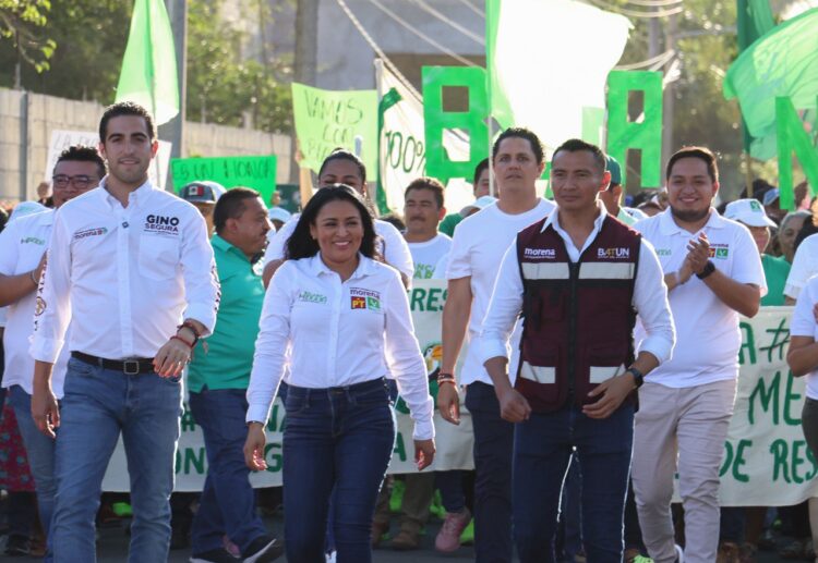 Blanca Merari recibe multitudinario respaldo en Leona Vicario