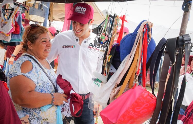 Las calles de Chetumal se pintan de guinda con Gino Segura