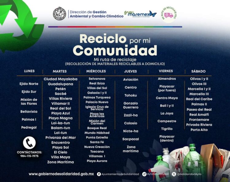 Invitan a participar en recolecta de residuos sólidos en Playa del Carmen