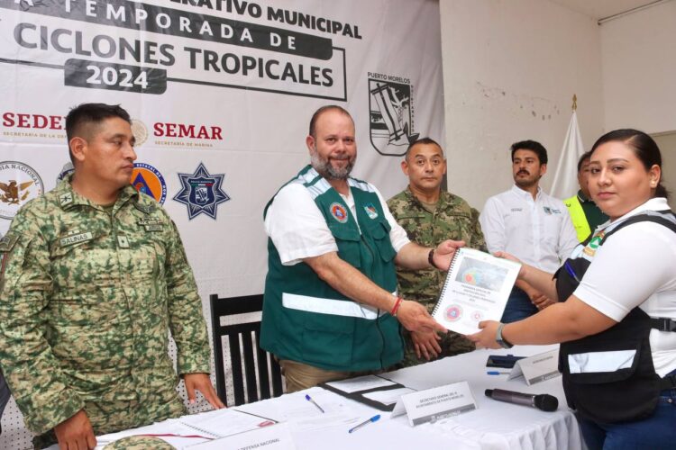 Realizan instalación del Comité Operativo Municipal para la Temporada de Lluvias y Ciclones Tropicales 2024