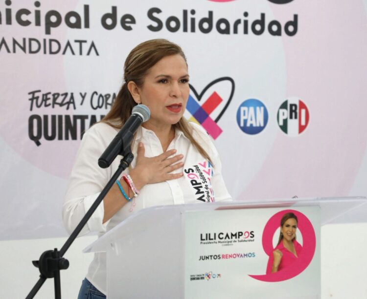 Lili Campos invita a salir a votar sin miedo para consolidar la renovación este domingo