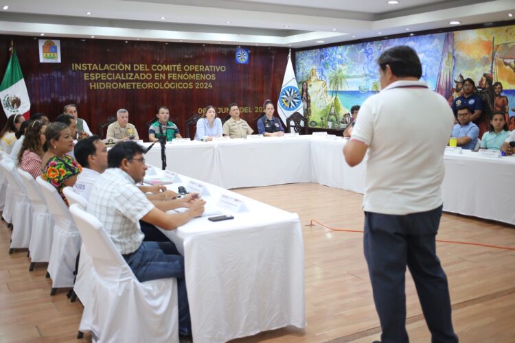 Instalan Comité Especializado en Fenómenos Hidrometeorológicos de Isla Mujeres