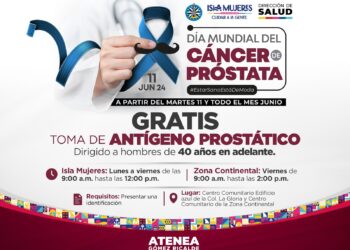 Realiza gobierno de Isla Mujeres pruebas gratuitas para detectar el cáncer de próstata