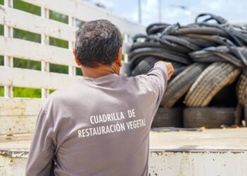 Llantatón acopió más de mil llantas en Playa del Carmen