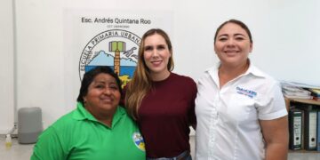 Contribuye Atenea Gómez a solución de falla eléctrica en la Escuela Primaria ‘Andrés Quintana Roo’