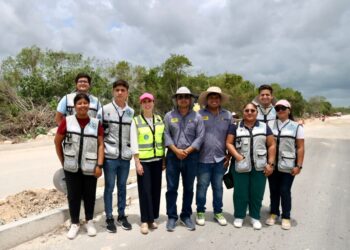 Supervisa Atenea Gómez pavimentación de la avenida Rancho Viejo