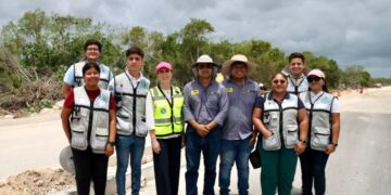 Supervisa Atenea Gómez pavimentación de la avenida Rancho Viejo