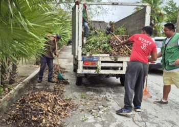 Continúan intensas labores de limpieza de alcantarillas en Puerto Morelos