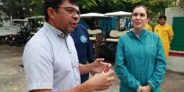 Supervisa Atenea Gómez acciones del Operativo Tormenta ante lluvias fuertes en Isla Mujeres