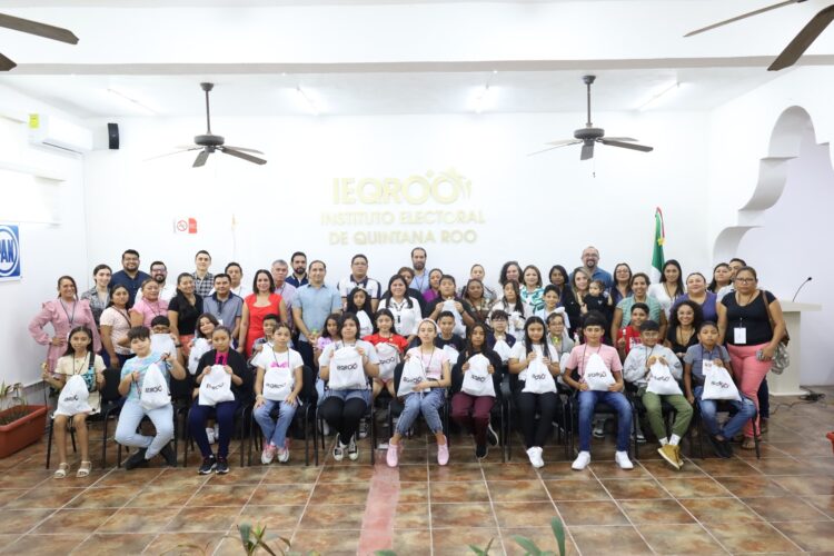 Visitan parlamentarias y parlamentarios infantiles el IEQROO