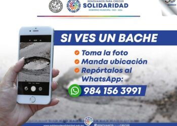 Piden reportar baches en Playa del Carmen