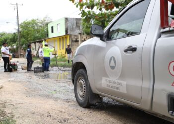 Continúa en marcha el Operativo Tormenta en Isla Mujeres