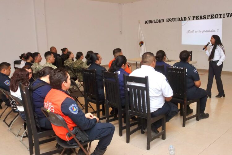 Refuerzan capacitación sobre igualdad, equidad y perspectiva de genero entre policías de Puerto Morelos
