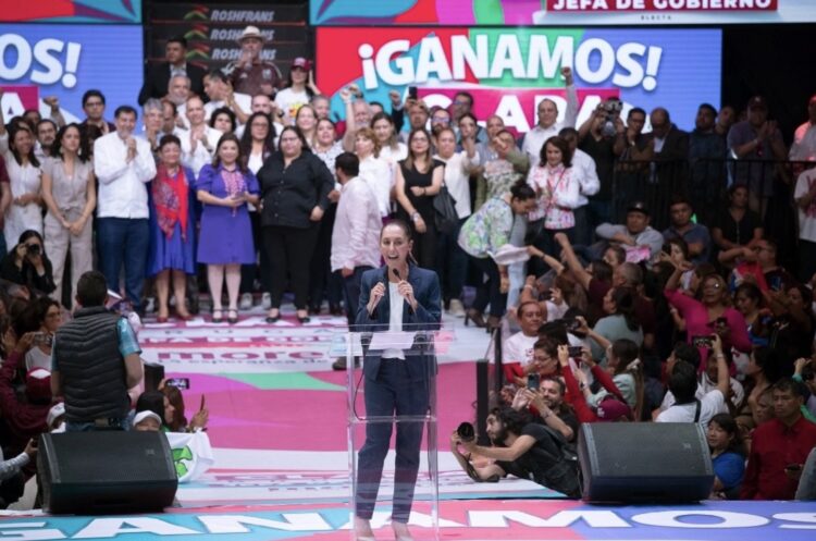 “¡Viva la 4T!”, dice Claudia Sheinbaum luego de conteo de cómputos distritales